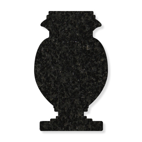 Tulpvaas Black Graniet